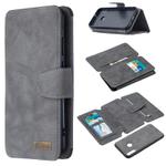 For Huawei Y7p / P40 Lite E Detachable Frosted Magnetic Horizontal Flip Leather Case with Card Slots & Holder & Zipper Wallet & Photo Frame(Grey)
