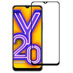 For Vivo Y20 Full Glue Full Screen Tempered Glass Film