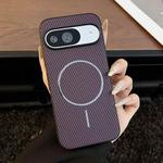 For Google Pixel 10 / 10 Pro Carbon Fiber Texture MagSafe Phone Case(Purple)