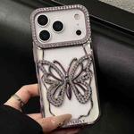 For iPhone 17 Pro Max Hollow Butterfly Electroplating TPU Phone Case(Rose Gold)