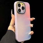 For iPhone 11 Pro Max Gradient Silk Print Acrylic Hybrid TPU MagSafe Phone Case(Purple)