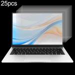 For Honor Magicbook X16 Plus 16 2025 25pcs 9H Anti-Blue Light Privacy Tempered Glass Film