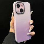 For iPhone 14 Gradient Silk Print Acrylic Hybrid TPU Phone Case(Purple)