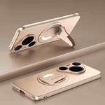 For Huawei Pura 70 Pro / Pura 70 Pro+ Spaceship MagSafe Folding Holder Phone Case(Desert Gold)
