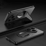 For Huawei Pura 80 5G Spaceship MagSafe Folding Holder Phone Case(Black)