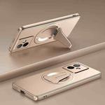For Honor X60 GT Spaceship MagSafe Folding Holder Phone Case(Desert Gold)