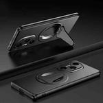 For Honor 300 Pro Spaceship MagSafe Folding Holder Phone Case(Black)