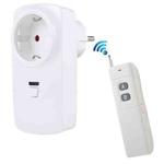 AK-DL220 220V Smart Wireless Remote Control Socket with Remote Control, Plug Type:EU Plug