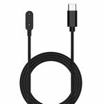 For Huawei Watch Fit4 Pro / 4 / 3 / Band 10 / 9 / 8 xDfind USB-C / Type-C Port Magnetic Charging Cable, Length: 1m(Black)