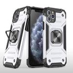 For iPhone 11 Pro Max Magnetic Armor Shockproof TPU + PC Case with Metal Ring Holder
