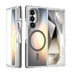 For Samsung Galaxy Z Fold6 Dual-Color Gradient Discolor MagSafe Phone Case(Black)