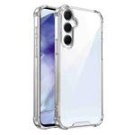 For Samsung Galaxy S24 FE 5G Four-corner Shockproof Acrylic +TPU Phone Case(Transparent)