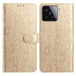 For Xiaomi 15T 5G Daisy Embossed Leather Phone Case(Gold)