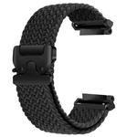 For Amazfit T-Rex Pro Parachute Snap Buckle Braided Watch Band(Black)