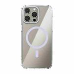 For iPhone 13 Pro Max ABEEL MagSafe Magnetic Color Ring Anti-scratch Transparent Phone Case(Purple)