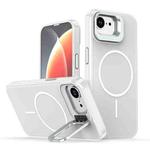 For iPhone 16e Bright Color Imitation Camera Bracket Magsafe Phone Case(Summit Stone)