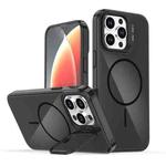 For iPhone 14 Pro Max Bright Color Imitation Camera Bracket Magsafe Phone Case(Midnight Black)