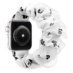 For Apple Watch 42 / 44 / 45 / 46 / 49mm xDfind Polyester Hybrid Organza Double Layer Watch Band(Dog Paw)