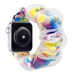 For Apple Watch 38 / 40 / 41 / S10 42mm xDfind Polyester Hybrid Organza Double Layer Watch Band(Oil Painting)