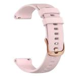 22mm For Garmin Vivoactive 5 / Venu / Forerunner 165 xDfind Rose Gold Buckle Silicone Sport Watch Band(Pink)