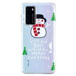 For Huawei P40 Christmas Pattern TPU Protective Case(Snowman)
