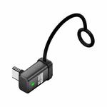 240W USB-C / Type-C Port Full-Function Aluminum Alloy Adapter with Lanyard, Style:3D Bend(Black)