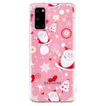 For Samsung Galaxy S20+ Christmas Pattern TPU Protective Case(Happy Santa Claus)