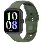 For vivo Watch GT xDfind Pure Color Silicone Watch Band(Dark Green)