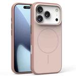 For iPhone 17 Pro Solid Color Magnetic MagSafe Frosted Phone Case(Pink)