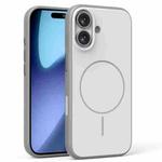 For iPhone 17 Solid Color Magnetic MagSafe Frosted Phone Case(Grey)