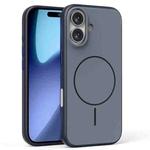 For iPhone 17 Solid Color Magnetic MagSafe Frosted Phone Case(Blue)