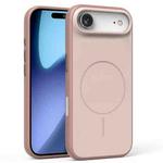 For iPhone 17 Air Solid Color Magnetic MagSafe Frosted Phone Case(Pink)