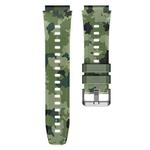 22mm xDfind Camouflage Silicone Watch Band(Green)