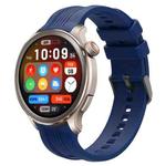 For Amazfit Balance xDfind Black Buckle Silicone Watch Band(Navy Blue)