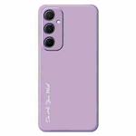 For Samsung Galaxy A25 5G Do As You Wish A1440 Fine Hole Straight Edge Silicone Phone Case(Purple)