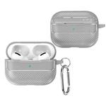 For AirPods Pro 3 Carbon Fiber Texture Bluetooth Earphone Protective Case(Grey)