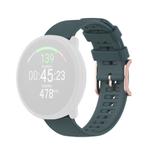 For POLAR Polar Dot Textured Silicone Watch Band, Size: Free Size(Olive Green)