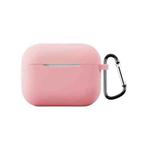 For AirPods Pro 3 2.0mm Silicone Earphone Protective Cover with Hook(Pink)