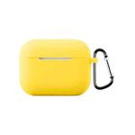 For AirPods Pro 3 2.0mm Silicone Earphone Protective Cover with Hook(Yellow)