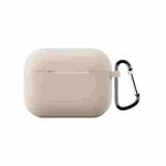 For AirPods Pro 3 2.0mm Silicone Earphone Protective Cover with Hook(Khaki)