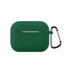 For AirPods Pro 3 2.0mm Silicone Earphone Protective Cover with Hook(Forest Green)