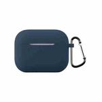 For AirPods Pro 3 2.0mm Silicone Earphone Protective Cover with Hook(Midnight Blue)