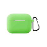 For AirPods Pro 3 2.0mm Silicone Earphone Protective Cover with Hook(Fluorescent Green)