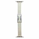 For Apple Watch 46mm / 49mm / 45mm / 44mm Magnetic Buckle 14mm Plain Genuine Leather Watch Band(Beige)