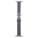For Apple Watch 42mm / 41mm / 40mm / 38mm Magnetic Buckle 14mm Plain Genuine Leather Watch Band(Grey)