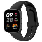 For Xiaomi Redmi Watch 3 xDfind T-buckle Silicone Watch Band(Black)