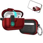 For AirPods Pro 3 Auto Switch Lock Integrated Holder Wireless Earphone Case(Red)