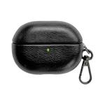 For Huawei FreeBuds Pro 4 Oily Leather Bluetooth Earphone Protective Case(Black)