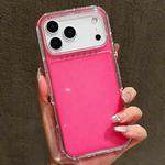 For iPhone 17 Pro Glitter Powder 3-in-1 TPU + PC Phone Case(Rose Red)