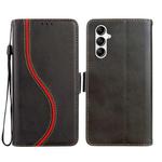 For Samsung Galaxy S23 FE 5G Side Buckle S Curve Leather Phone Case(Black)
